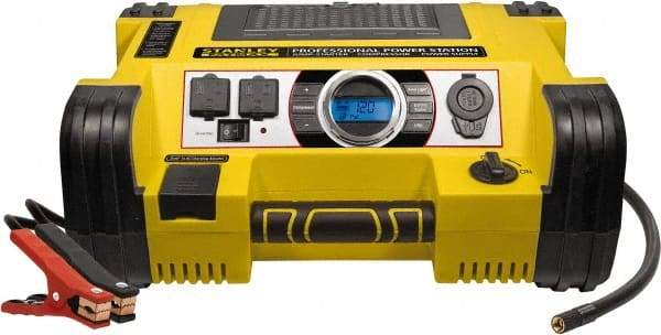 Stanley - 12 Volt Jump Starter with Inflator - 700 Amps, 1,400 Peak Amps - Americas Tooling