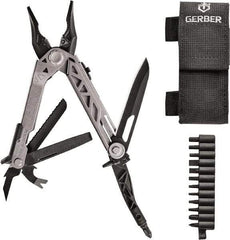 Gerber - 14 Piece, Center Drive Multi-Tool Set - Stainless Steel, 4-45/64" Closed Length - Americas Tooling