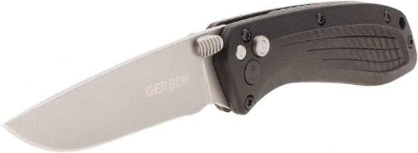 Gerber - 3" Blade, 7" OAL, Drop Point Folding Knife - 4.2" Closed Length, Glass-Filled Nylon, 1 Blade, 1 Edge - Americas Tooling