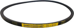 Bando - Section 3V, 3/8" Wide, 80" Outside Length, V-Belt - Rubber Compound, Black, Narrow, No. 3V800 - Americas Tooling