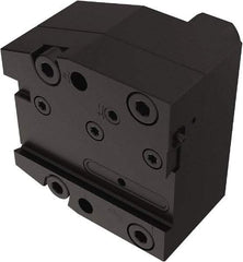 Seco - Tool Block Style 150.10-JETI, 25mm Blade Height, 96mm OAL, 85mm OAH, Indexable Cutoff Blade Tool Block - 30mm Shank Width, Through Coolant - Americas Tooling