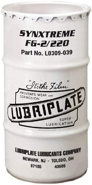 Lubriplate - 120 Lb Drum Calcium Extreme Pressure Grease - Tan, Extreme Pressure, Food Grade & High/Low Temperature, 450°F Max Temp, NLGIG 2, - Americas Tooling