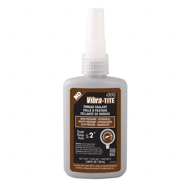 Vibra-Tite - 50 mL Bottle, Brown, Hydraulic - High Pressure Thread Sealant - Americas Tooling