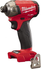 Milwaukee Tool - 18 Volt, 1/4" Drive, 450 In/Lb Torque, Cordless Impact Driver - 3000 RPM, Lithium-Ion, Bare Tool - Americas Tooling