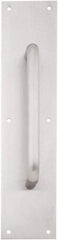 IVES - 15" Long x 3" Wide, Brass Standard Door Pull - Stainless Steel Finish, 6" Grip Length - Americas Tooling