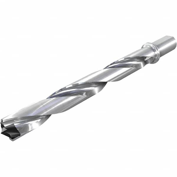 Iscar - 33 to 33.9mm Diam, 8xD, 264mm Max Drill Depth, 32mm Shank Diam, 362mm OAL, Replaceable Tip Drill - HFP-IQ Insert, 33 Seat Size, DFN Toolholder, Series ChamIOdrill - Americas Tooling