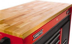 Proto - Tool Box Solid Maple with Laminated Edge Hardwood Worktop - 66-9/16" Wide x 25" Deep x 1-1/2" High, Brown, For Proto Workstations - Americas Tooling