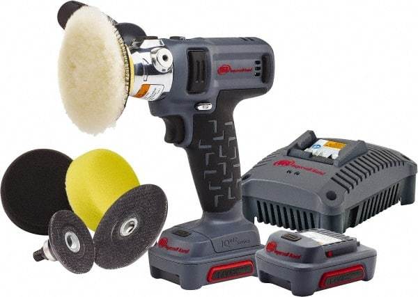 Ingersoll-Rand - 2 to 3" Disc, 7,600 RPM, Cordless Handheld Disc Sander - 12 Volts - Americas Tooling