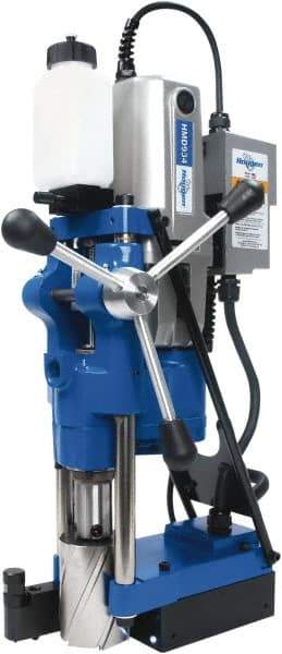 Hougen - 3/4" Chuck, 4" Travel, Portable Magnetic Drill Press - 70, 120, 200 & 332 RPM, 13 Amps, 1553 Watts, 115 Volts, 2' Cord Length - Americas Tooling