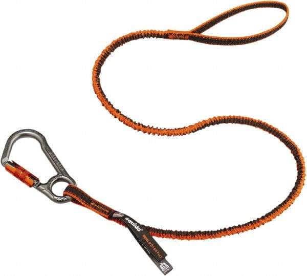 Ergodyne - 38" Tool Lanyard - Carabiner Connection, 60" Extended Length, Orange - Americas Tooling