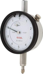 SPI - 0.05" Range, 0-5-0 Dial Reading, 0.0001" Graduation Dial Drop Indicator - 2.2" Dial, 0.01" Range per Revolution, 0.0007" Accuracy, Revolution Counter, Includes NIST Traceability Certification - Americas Tooling