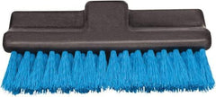 Harper Brush - 2-1/4" Bristle Length, Polypropylene Deck Scrub Brush - 10" Wide Head, 10" OAL, Black, Polypropylene Block - Americas Tooling