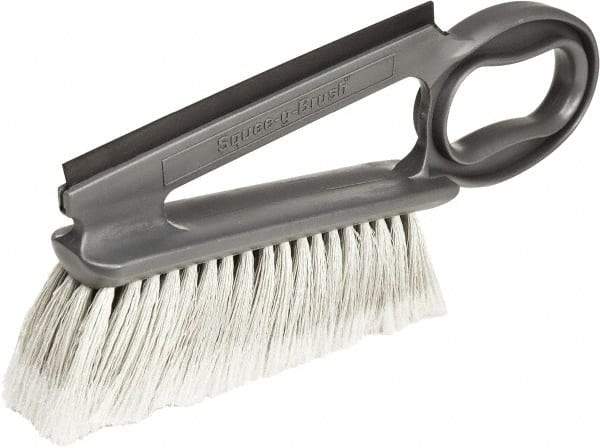 Harper Brush - 14" OAL, Synthetic Counter Brush - 2-1/4" Bristle Length, 8" Long x 1-3/4" Wide Head, Straight Foam Handle, Gray & Red - Americas Tooling