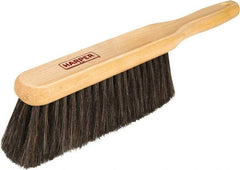 Harper Brush - 14" OAL, Horsehair & Nylon Counter Brush - 2-1/4" Bristle Length, 8" Long x 1-3/4" Wide Head, Straight Wood Handle, Black - Americas Tooling