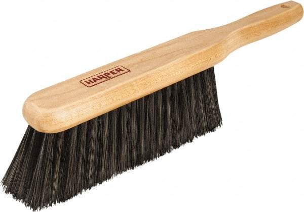 Harper Brush - 14" OAL, Synthetic Counter Brush - 2-1/4" Bristle Length, 8" Long x 1-3/4" Wide Head, Straight Wood Handle, Black & Red - Americas Tooling