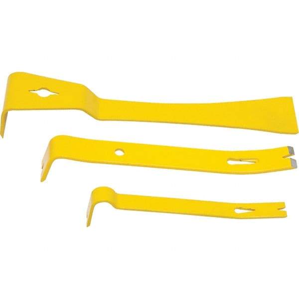 Stanley - 3 Piece Pry Bar Set - Includes 5, 7 & 9" Lengths - Americas Tooling