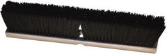 Harper Brush - 18" Medium Duty Synthetic Push Broom - 3" Bristle Length, Wood Block, Threaded Handle Connection, Handle Sold Separately - Americas Tooling