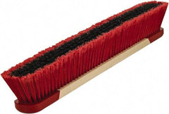 Harper Brush - 24" Medium Duty Synthetic Push Broom - 3" Bristle Length, Wood Block, Bolt-On Handle Connection, Handle Included - Americas Tooling