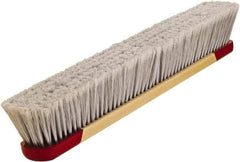 Harper Brush - 24" Smooth Surface Synthetic Push Broom - 3" Bristle Length, Plastic Block, Bolt-On Handle Connection, Handle Included - Americas Tooling