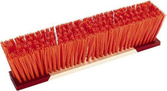 Harper Brush - 18" Rough Surface Synthetic Push Broom - 4" Bristle Length, Wood Block, Bolt-On Handle Connection, Handle Sold Separately - Americas Tooling