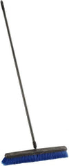 Harper Brush - 24" Medium Duty Synthetic Push Broom - 3" Bristle Length, Plastic Block, Threaded Handle Connection, Handle Included - Americas Tooling