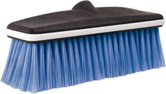 Harper Brush - 10" OAL, Vehicle Wash Brush - Black & Blue, Polyester Bristles, 2-1/4" Trim Length - Americas Tooling