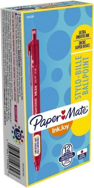 Paper Mate - 1mm Ball Point Retractable Ball Point Pen - Red - Americas Tooling