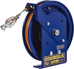 CoxReels - 5/32 Inch x 100 Ft. Stranded Cable Grounding Reel - Spring Driven Reel, Galvanized Steel Cable - Americas Tooling