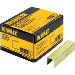 DeWALT - 1" Long x 1/16" Wide, 16 Gauge Crowned Construction Staple - Steel, Galvanized Finish - Americas Tooling