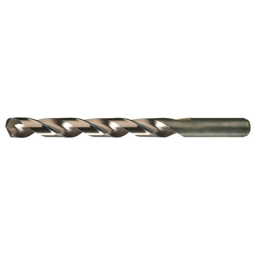 #9 RHS / RHC HSS-CO 8% (M42) 135 Degree Split Point Heavy Duty Cobalt Drill - Straw / Gold Oxide - Exact Industrial Supply