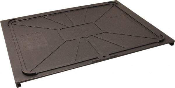 Made in USA - 17-1/2" Wide x 1" High, Gray Bin Cover - Use with Barracuda Box - Americas Tooling