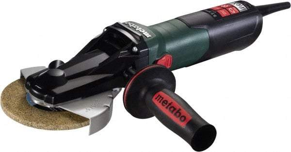 Metabo - 5" Wheel Diam, 2,000 to 7,600 RPM, Corded Angle & Disc Grinder - 5/8-11 Spindle, 9.5 Amps - Americas Tooling