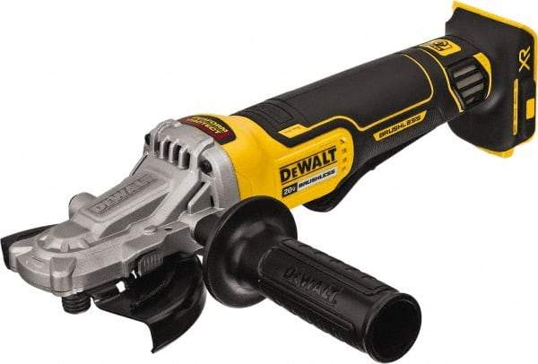 DeWALT - 5" Wheel Diam, 9,000 RPM, Cordless Angle & Disc Grinder - 5/8-11 Spindle, 20 Volts - Americas Tooling