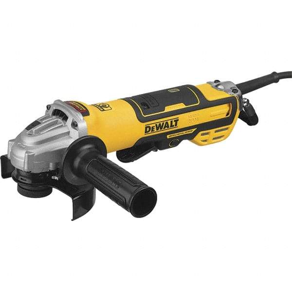 DeWALT - 5" Wheel Diam, 10,500 RPM, Corded Angle & Disc Grinder - 5/8-11 Spindle, 13 Amps - Americas Tooling