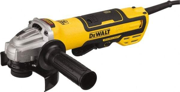 DeWALT - 5" Wheel Diam, 10,500 RPM, Corded Angle & Disc Grinder - 5/8-11 Spindle, 13 Amps - Americas Tooling