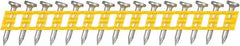 DeWALT - 13 Gauge 0.102" Shank Diam 3/4" Long Concrete Nails for Power Nailers - Steel, Zinc Finish, Smooth Shank, Angled Stick Plastic Collation, Round Head - Americas Tooling