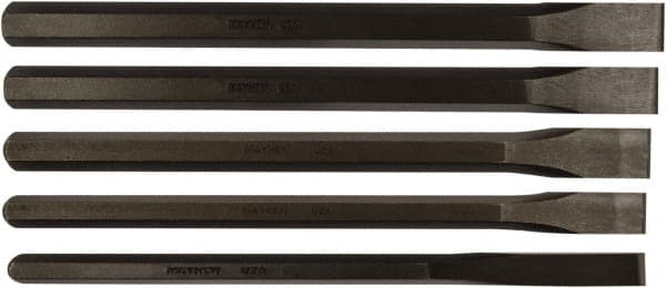 Mayhew - 5 Piece Cold Chisel Set - Sizes Included 1/2 to 1" - Americas Tooling