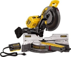 DeWALT - 15 Amp, 120 Volt, 3,800 RPM, 45° Right Double Bevel Sliding Miter Saw - 5/8" Arbor, 12" Blade Diam - Americas Tooling