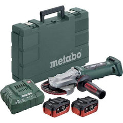 Metabo - 5" Wheel Diam, 8,000 RPM, Cordless Angle & Disc Grinder - 5/8-11 Spindle - Americas Tooling