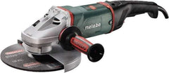 Metabo - 9" Wheel Diam, 6,600 RPM, Corded Angle & Disc Grinder - 5/8-11 Spindle, 15 Amps - Americas Tooling