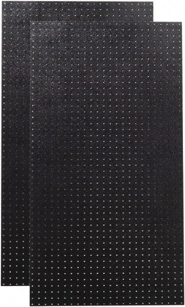 Triton - 24" Wide x 48" High Peg Board Storage Board - 2 Panels, Polyethylene, Black - Americas Tooling