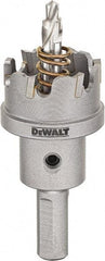 DeWALT - 1-1/8" Diam, 1/4" Cutting Depth, Hole Saw - Carbide-Tipped Saw, Toothed Edge - Americas Tooling