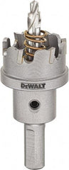 DeWALT - 7/8" Diam, 1/4" Cutting Depth, Hole Saw - Carbide-Tipped Saw, Toothed Edge - Americas Tooling