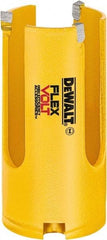 DeWALT - 1-3/8" Diam, 2" Cutting Depth, Hole Saw - Carbide-Tipped Saw, Toothed Edge - Americas Tooling