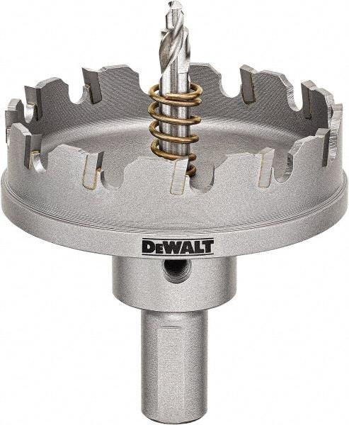 DeWALT - 2-5/8" Diam, 1/4" Cutting Depth, Hole Saw - Carbide-Tipped Saw, Toothed Edge - Americas Tooling