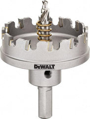 DeWALT - 2-1/4" Diam, 1/4" Cutting Depth, Hole Saw - Carbide-Tipped Saw, Toothed Edge - Americas Tooling