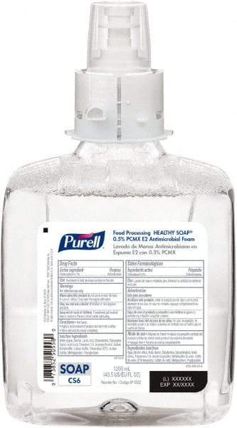 PURELL - 1,200 mL Bottle Foam Soap - Antibacterial, Clear, Fragrance Free Scent - Americas Tooling