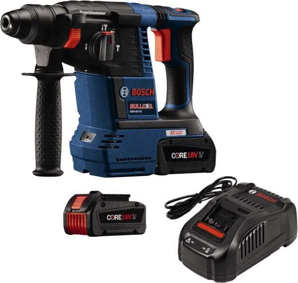 Bosch - 18 Volt SDS Plus Chuck Cordless Rotary Hammer - 0 to 4,300 BPM, 0 to 900 RPM, Reversible - Americas Tooling