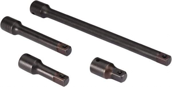 Proto - 1/2" Drive Socket Impact Locking Extension Set - 4 Pieces, Includes 2, 3, 5, 10" Lengths - Americas Tooling
