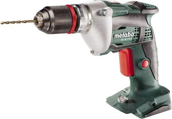 Metabo - 18 Volt 0.3529" Chuck Pistol Grip Handle Cordless Drill - 4000 RPM, Keyless Chuck, Reversible, Lithium-Ion Batteries Not Included - Americas Tooling